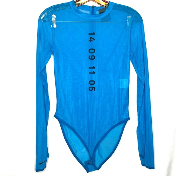 Nike City Ready Sheer Bodysuit Sz Med - Picture 1 of 8